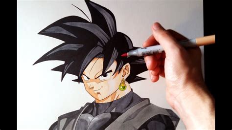 cómo hacer a goku|como dibujar a goku black.